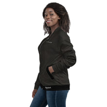 Load image into Gallery viewer, FRONTEND/BACKEND - Flip mode - Unisex Bomber Jacket
