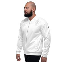 Load image into Gallery viewer, CRAZZ - White - Unisex Bomber Jacket
