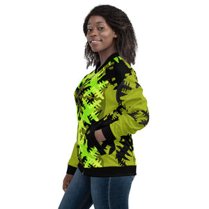 CROSS FIT - green/black - Yoloclout. - Unisex Bomber Jacket