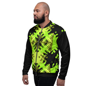 CROSS FIT - Green/Black - Yoloclout. - Unisex Bomber Jacket