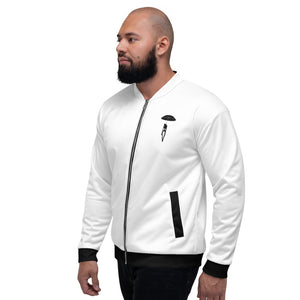 Hanging from Heaven - White - Unisex Bomber Jacket