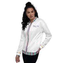 Load image into Gallery viewer, OLYMPIC PRIDE -  White Coloured - Unisex Bomber Jacket
