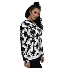 Load image into Gallery viewer, SUPER SISTER LEAGUE - White Cross - Unisex Bomber Jacket
