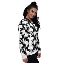 Load image into Gallery viewer, SUPER SISTER LEAGUE - Black Cross - Unisex Bomber Jacket
