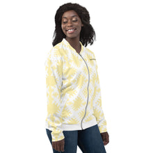 Load image into Gallery viewer, SUPER SISTER LEAGUE - Light Yellow - Unisex Bomber Jacket
