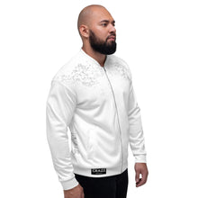 Load image into Gallery viewer, CRAZZ - White - Unisex Bomber Jacket
