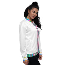 Load image into Gallery viewer, OLYMPIC PRIDE -  White Coloured - Unisex Bomber Jacket
