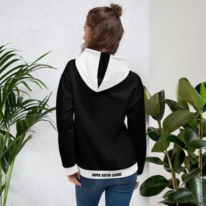 SUPER SISTER LEAGUE - B&W - Unisex Hoodie