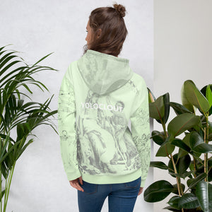 SOLACE - Yoloclout. Fine Art Fit - Light Grey Unisex Hoodie