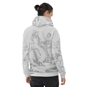 SOLACE - Yoloclout. Fine Art Fit - Light Blue Unisex Hoodie