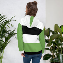 Load image into Gallery viewer, SUPER SISTER LEAGUE - Green, Black and White Unisex Hoodie
