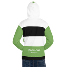 Load image into Gallery viewer, Yoloclout Multitudes - Green, Black and White Unisex Hoodie
