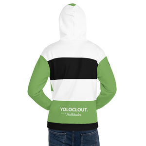 Yoloclout Multitudes - Green, Black and White Unisex Hoodie