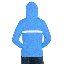 Load image into Gallery viewer, Blue Sport - Floral Unisex Hoodie
