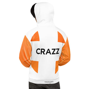 CRAZZ - Orange Plastic Coating Look - Unisex Hoodie