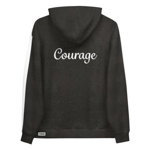 SUPER/COURAGE- Flipmode - W&B - Unisex Hoodie