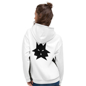 WHITE and BLACK WOLF - Flipmode - Unisex Hoodie