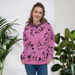 Floral Fit - Lilla Unisex Hoodie