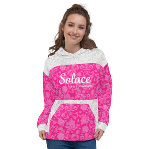 SOLACE - Floral Pink - Unisex Hoodie