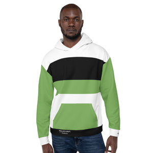 Yoloclout Multitudes - Green, Black and White Unisex Hoodie