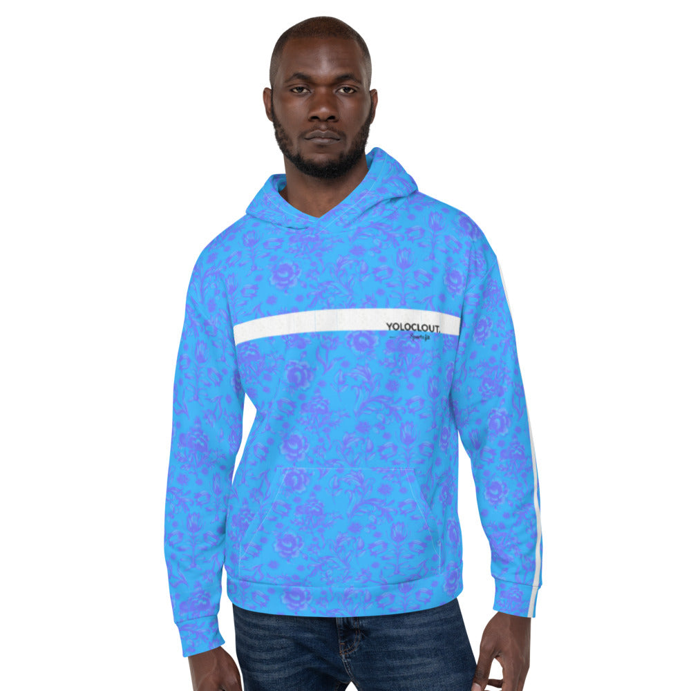 Blue Sport - Floral Unisex Hoodie