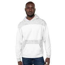 Load image into Gallery viewer, White Floral Unisex Hoodie
