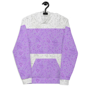 Lilac Floral Unisex Hoodie