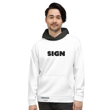 Load image into Gallery viewer, SIGN/TIMES - Flipmode - W&amp;B - Unisex Hoodie
