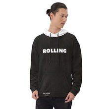 Load image into Gallery viewer, ROLLING/STONE - Flipmode - B&amp;W - Unisex Hoodie
