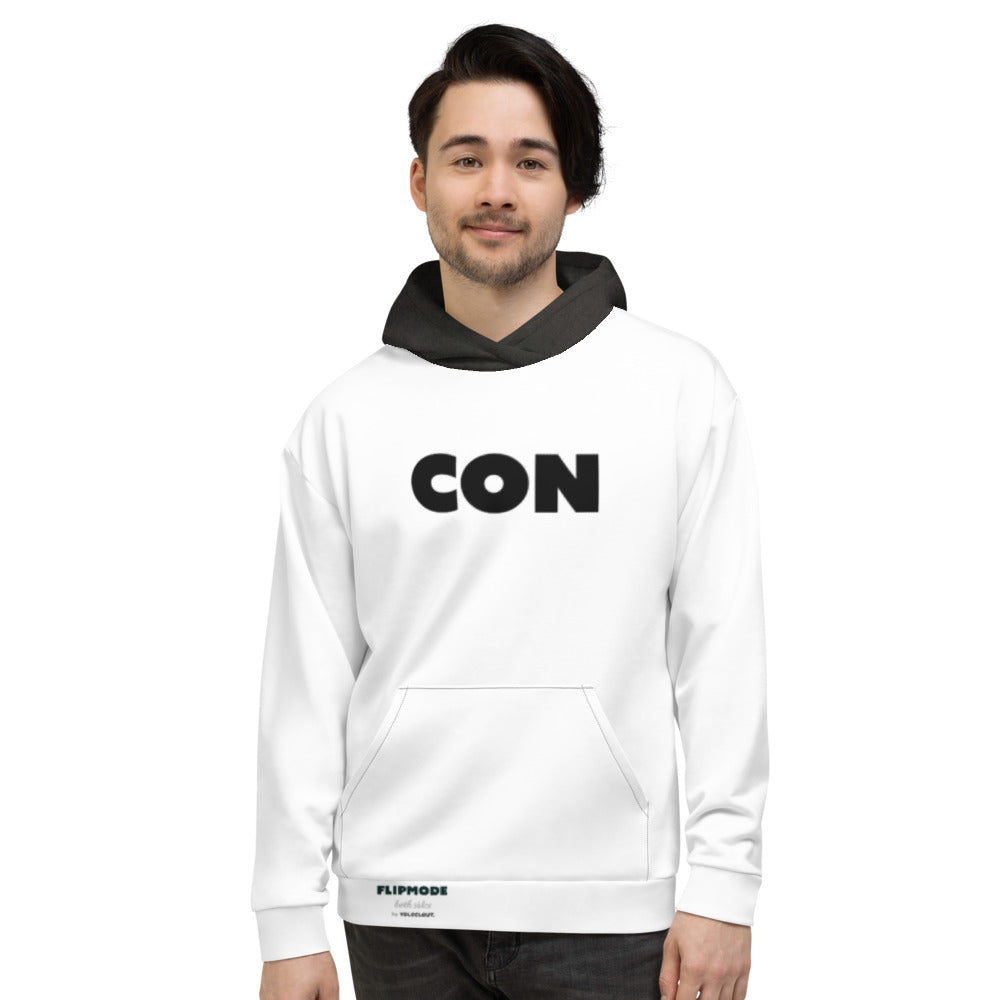 CON/SENSUAL - Flipmode - W&B - Unisex Hoodie