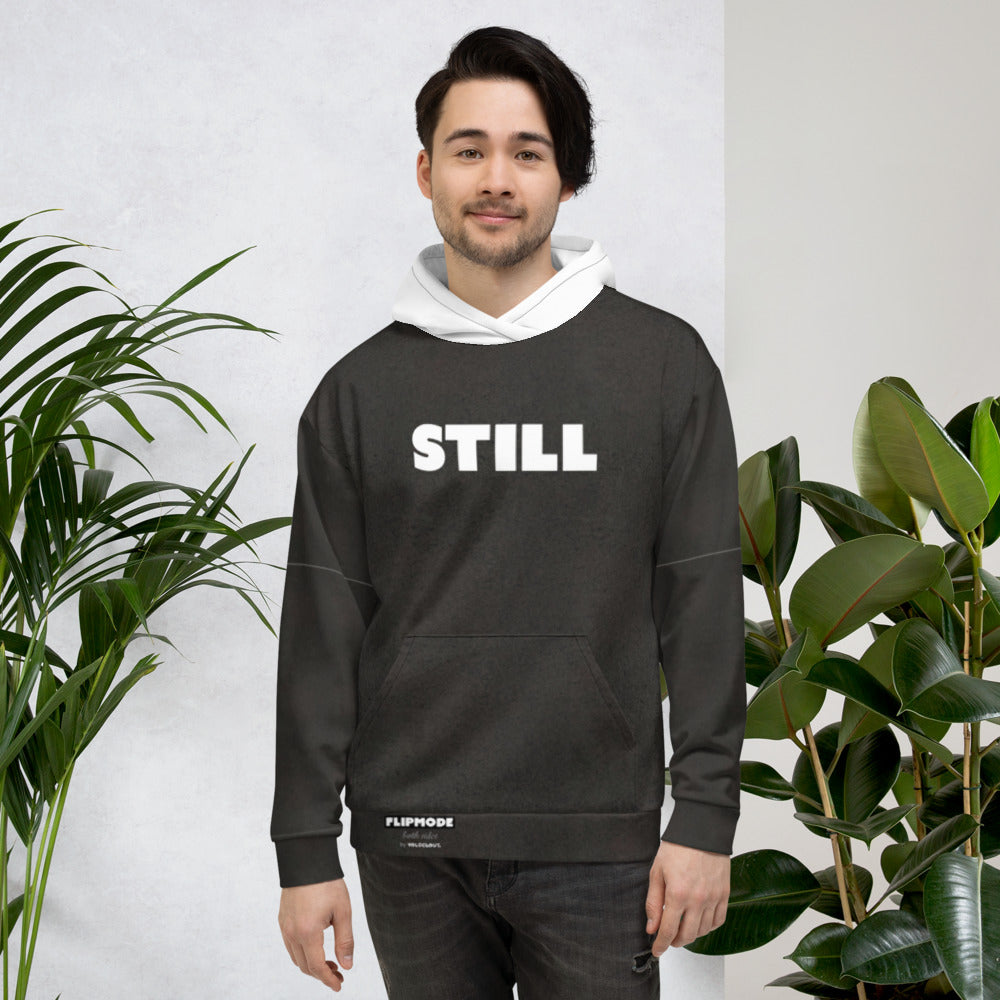 STILL/HERE - Flipmode - W&B - Unisex Hoodie