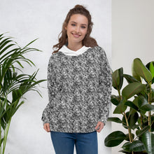 Load image into Gallery viewer, Grey Floral Pattern - Unisex Hoodie
