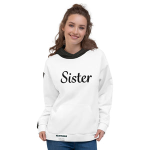 SISTER/LIBERTY - SSL - Flipmode - W&B - Unisex Hoodie