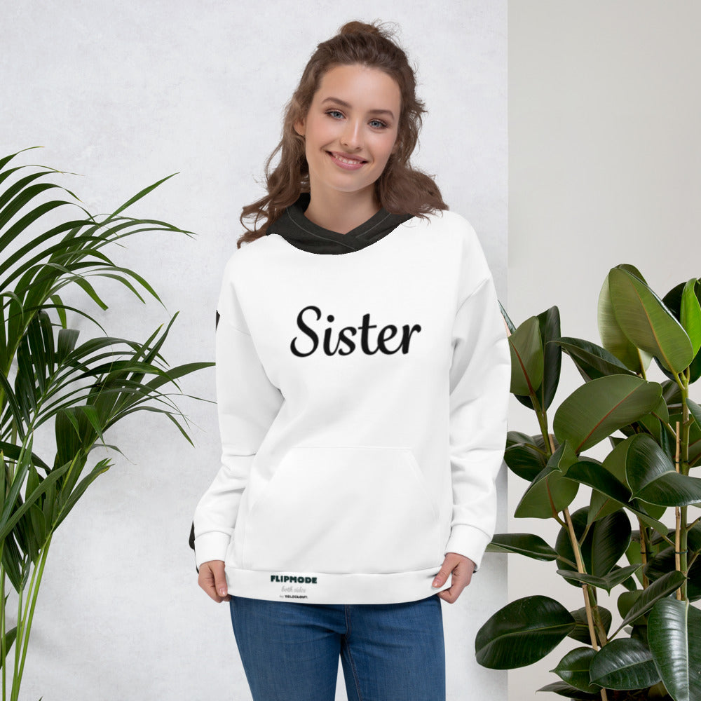 SISTER/COURAGE - SSL - Flipmode - W&B - Unisex Hoodie