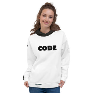 CODE/DECODE- Flipmode - W&B - Unisex Hoodie