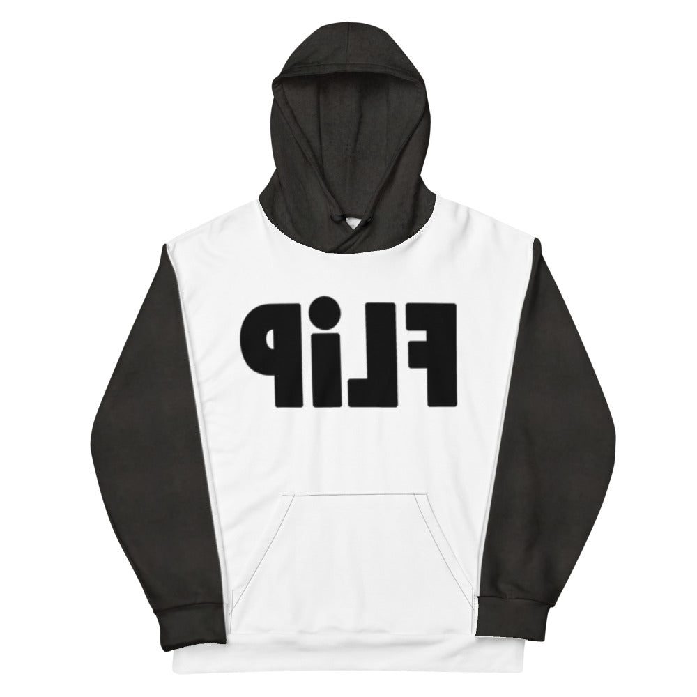 FLiP/COiN PEOPLE - Mirror Image/ Flipmode - W&B - Unisex Hoodie