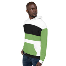 Load image into Gallery viewer, Yoloclout Multitudes - Green, Black and White Unisex Hoodie
