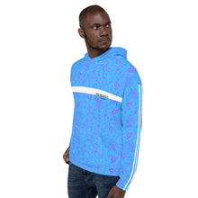 Load image into Gallery viewer, Blue Sport - Floral Unisex Hoodie
