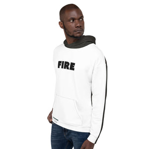 FIRE/STONE - Flipmode - W&B - Unisex Hoodie