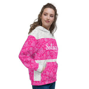 SOLACE - Floral Pink - Unisex Hoodie