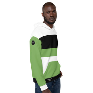 Yoloclout Multitudes - Green, Black and White Unisex Hoodie