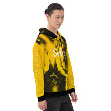 Load image into Gallery viewer, SOLACE - Yoloclout. - Fine Art Yellow Unisex Hoodie
