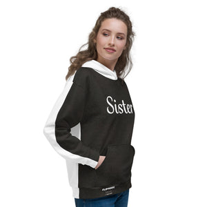 SISTER/COURAGE- Flipmode - W&B - Unisex Hoodie