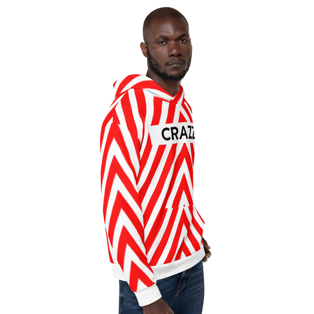 CRAZZ -  RED STRIPES - Unisex Hoodie