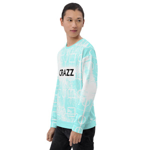 CRAZZ - Blue - Yoloclout. Free Style Unisex Sweatshirt