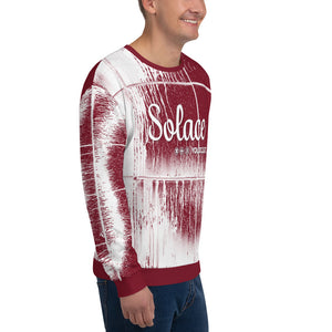 SOLACE - Burgundy/Stain - Yoloclout. - Free Style Unisex Sweatshirt