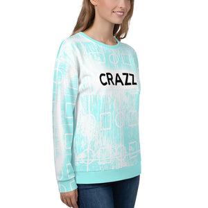 CRAZZ - Blue - Yoloclout. Free Style Unisex Sweatshirt