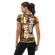 Load image into Gallery viewer, I AM MY OWN BRAND - YAYOB LINE - All-Over Print Women&#39;s Athletic T-shirt
