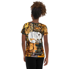 Load image into Gallery viewer, I AM MY OWN BRAND - YAYOB LINE - All-Over Print Women&#39;s Athletic T-shirt
