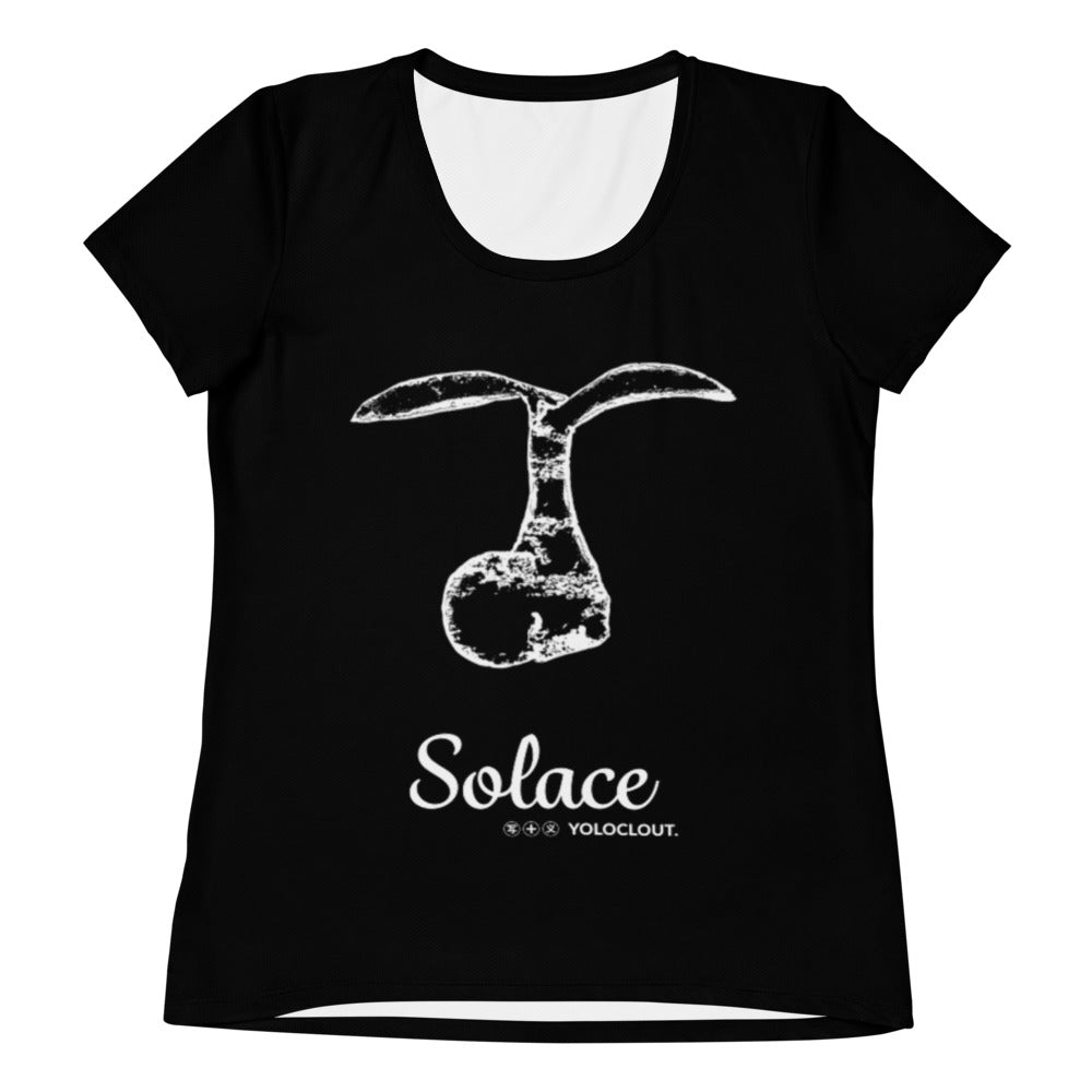 SOLACE - Sports Fit - All-Over Print Women's Athletic T-shirt